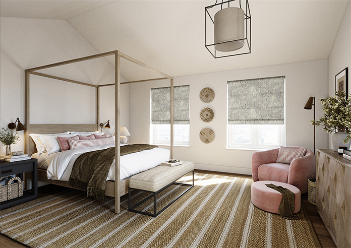 Almond Blossom, Posey - Roman Blind - Image 7